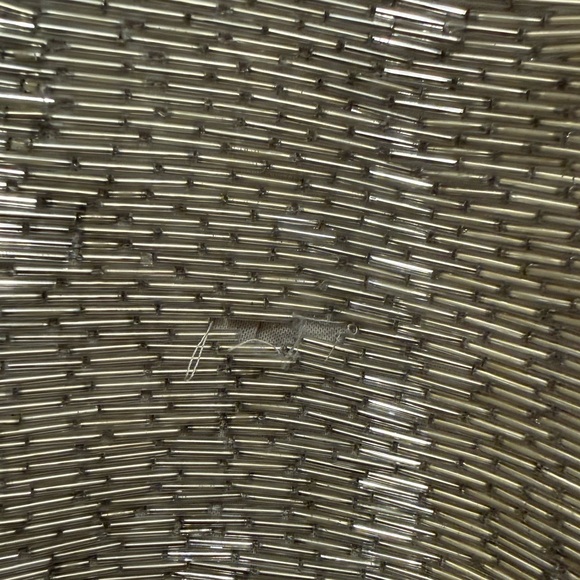 STAUD Le Sable Dress Beaded in Silver size Large - read description - Picture 9 of 12